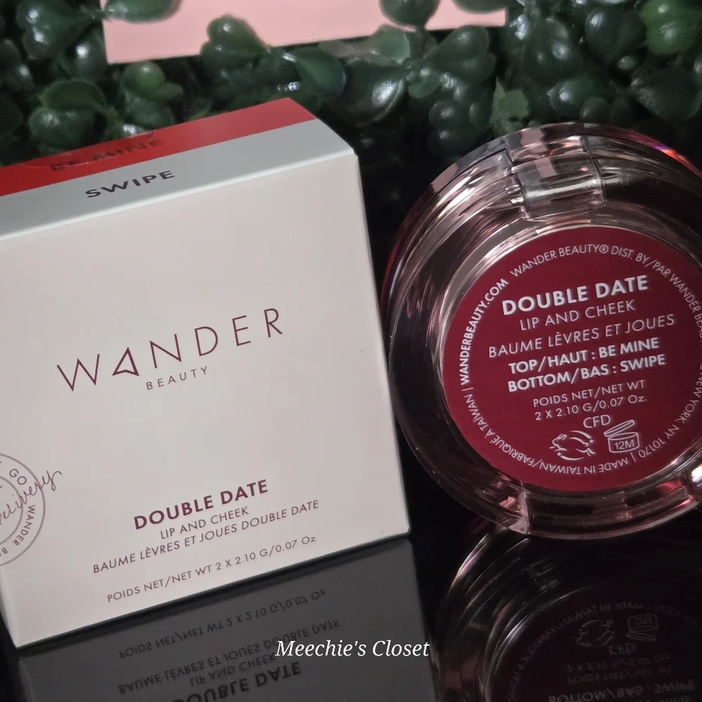 ​WANDER BEAUTY Double Date Lip & Cheek Duo • BE MINE / SWIPE • Full Size • NIB